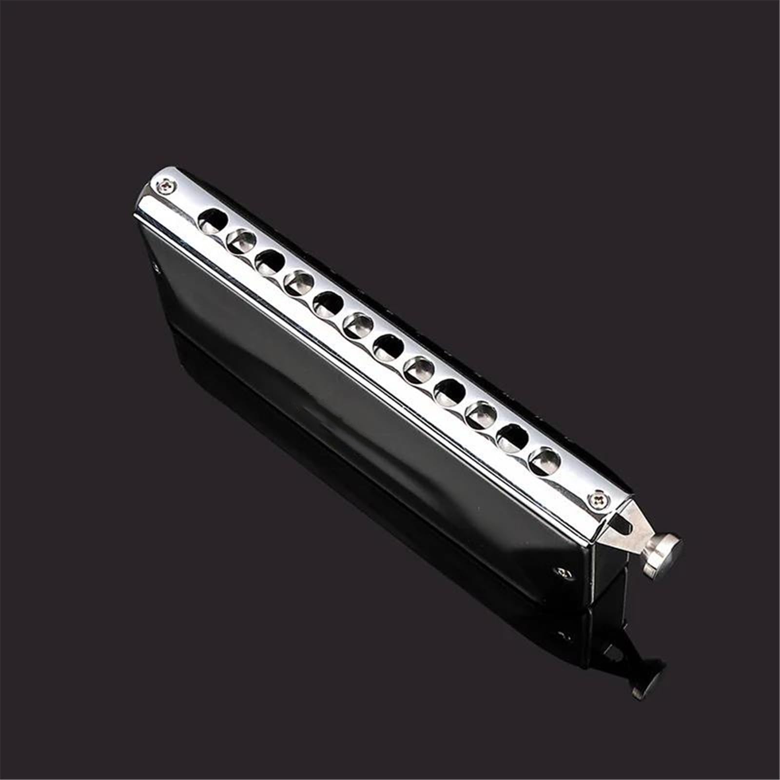 Armonica Armonica cromatica Chiave C 12 fori 48 toni Cromonica | Armonica cromatica Chiave C 12 fori 48 toni Cromonica Armonica facile da piegare Metà senza valvole appiccicose