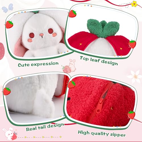 Save with Code: 47% Off MIAODAM Easter Strawberry Bunny Plush Toy - Image 6