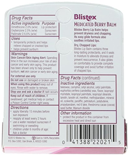 Image of Blistex Medicated Balm Lip Berry 15 SPF - 0.15 oz