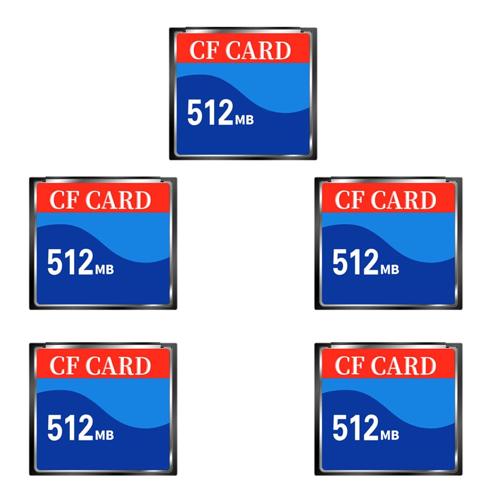 Original 5pack 512MB CF Card Type I for Camera Numerical Control Machine Tool Storage Card（5PACK