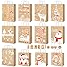 Sacchetti Regalo Natale -Sacchettini Regalo con Etichetta,12 Carta Kraft Sacchetto Regali Natale con Manici,Borse Regalo Natalizie Grandi,Borsine Regali Natalé Set,Sacchetti Natalizi Varie Dimensioni immagine