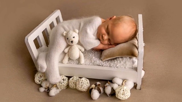 JAWSEU Lit De Photographie Pour Bébé, Accessoires De Photographie Pour