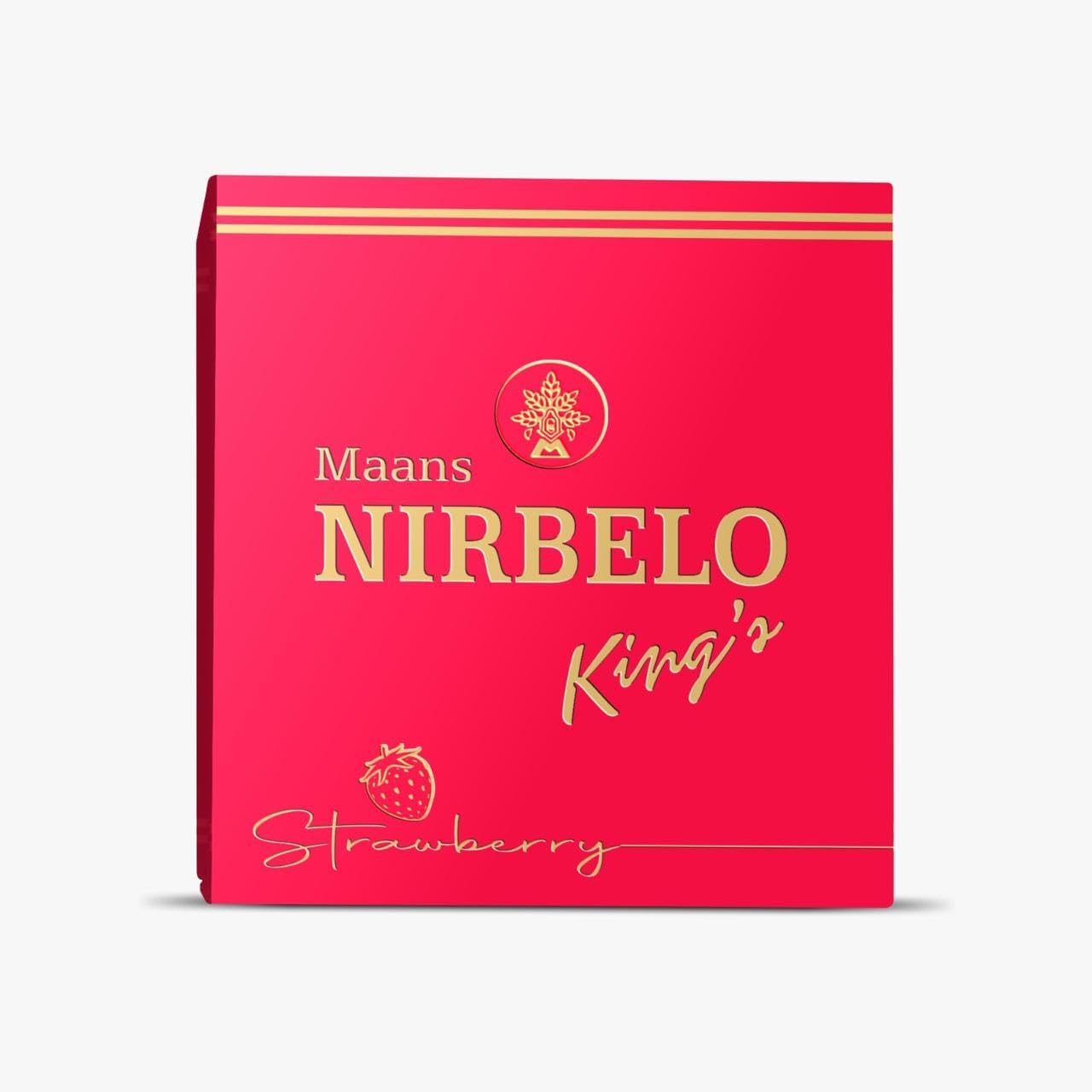 NIRBELO King’s Premium Herbal Cigar – 95mm | Tobacco & Nicotine Free | Ebony Leaf Wrapped with Strawberry Bliss | Corn Husk Filter for Smooth Draw-image-43
