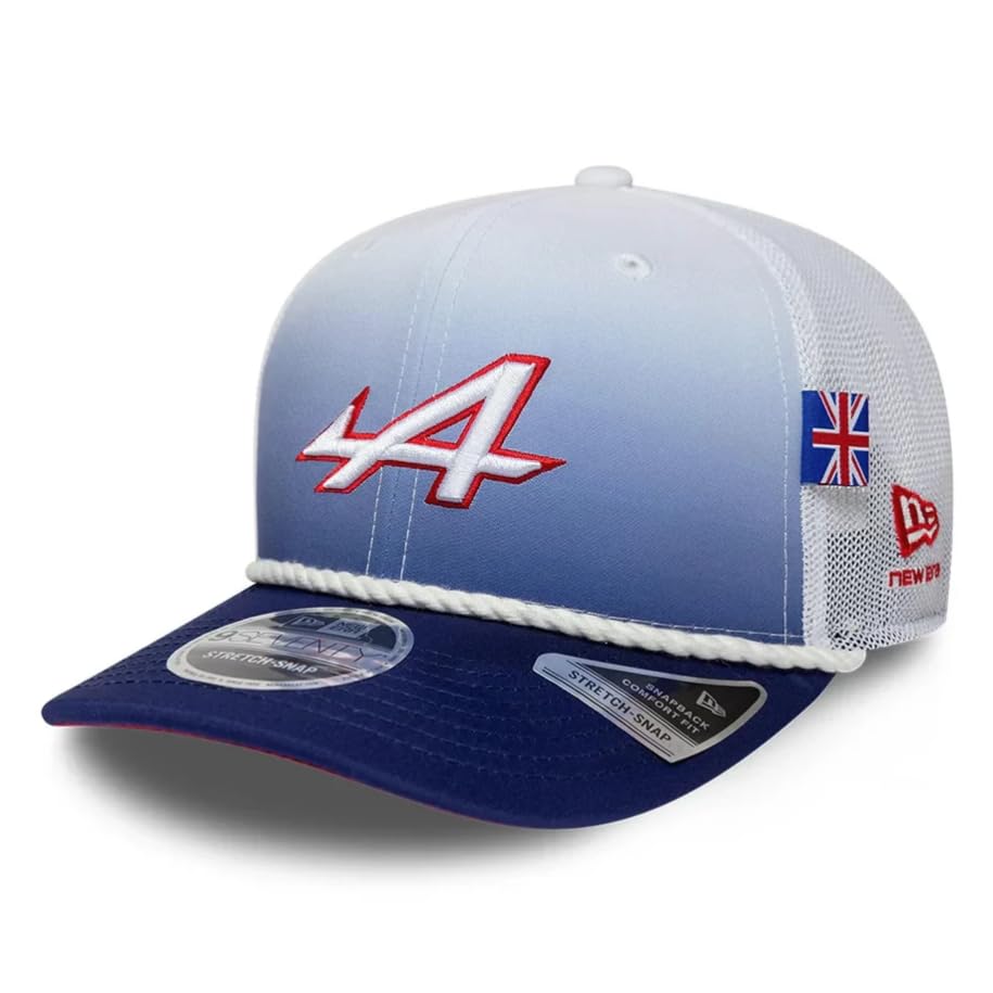 New Era Alpine Racing F1 Team Offizielle Kollektion 2026 Team Special Edition Silverstone GP Baseball Cap Mütze Verstellbar Blau