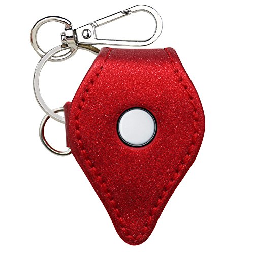 Case for GO Plus, Go Plus Case Cover Skins, Go Plus Holder Accessories with Keychain Carabiner, Glitter Red. by Logity