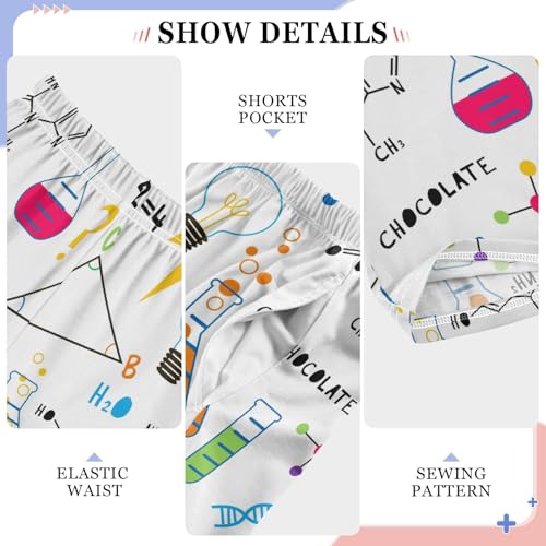 ZZXXB Biology and Math Science Boys Long Pants Soft Trousers Elastic Waist Kids Lounge Bottoms with Pockets S-XL4