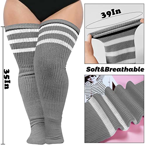 Image of Abodhu Plus Size Thigh High Socks for Thick Thighs Women- Extra Long Widened Extra Long Thick Knit