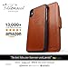 Dreem Fibonacci 2-in-1 Wallet Case for Apple iPhone X & Xs - Luxury Vegan Leather, Magnetic Detachable Shockproof Phone Case, RFID Card Protection, 2-Way Flip Stand - Caramel