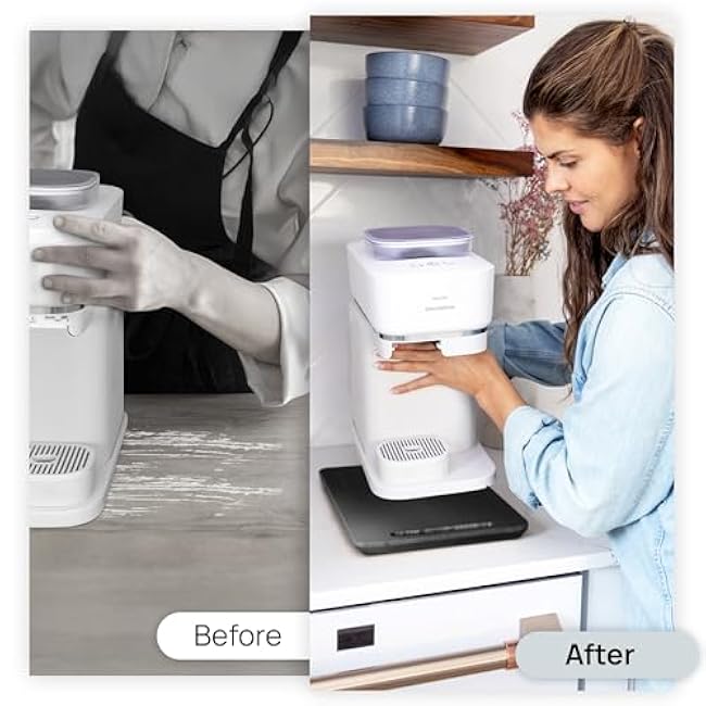 Ibyx Elegant Sliding Tray for Your Coffee Maker & Heavy Kitchen Appliances - Sturdy, Slides Easily from Under The Cabinet (Black, 12¡±W x 16¡±D)