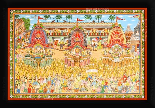 Lord Jagannath Puri Rath Yatra Pattachitra Painting Photo Frame S...