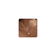 TONTMY STUDIOS Layered Gold Necklace for Women 14K Gold Plated CZ Pendant Layering Dainty Gold Necklaces Set Simple Chain Choker Necklace Trendy Jewelry for Women