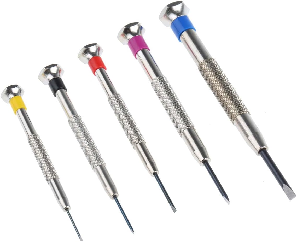 Facom 5-piece watchmaker screwdriver set for slotted head screw
