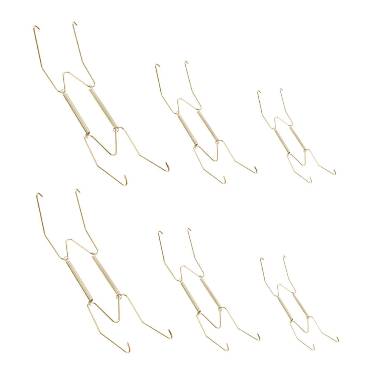 CIYODO Invisible Spring Hanging Plate Rack Small Plate Hangers for Wall Display Decorative Holders