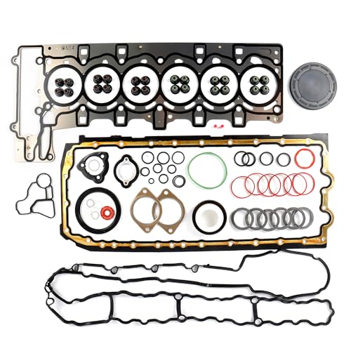 Image of 11117530262 Engine Overhaul Gasket Seals Kit Fits for 335i 135i E60 E90 E92 E89 E71 N54 3.0L Engine Rebuilding Gasket Aftermarket Parts