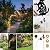 ZYLiWoo Solar-Powered Dog Watering Can Lights with Metal Dog Statue Silhouette Pillar Garden Feature Light, for Christmas, Mother's Day, Birthday Gifts, Garden, Lawn, and Courtyard Decorations