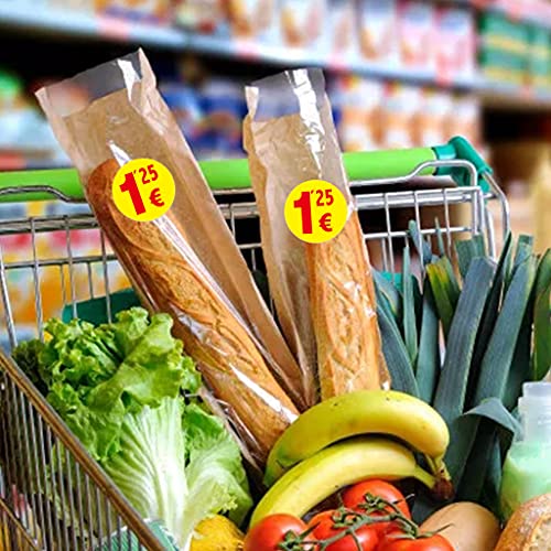 XISAOK 500pcs Garage Rummage Sticker Labels 1.25/1.5 Prices Round Pricing Stickers for Market Shop