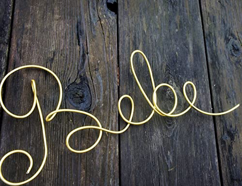 Bebe Wire Words Sign For French Baby Nursery Decor