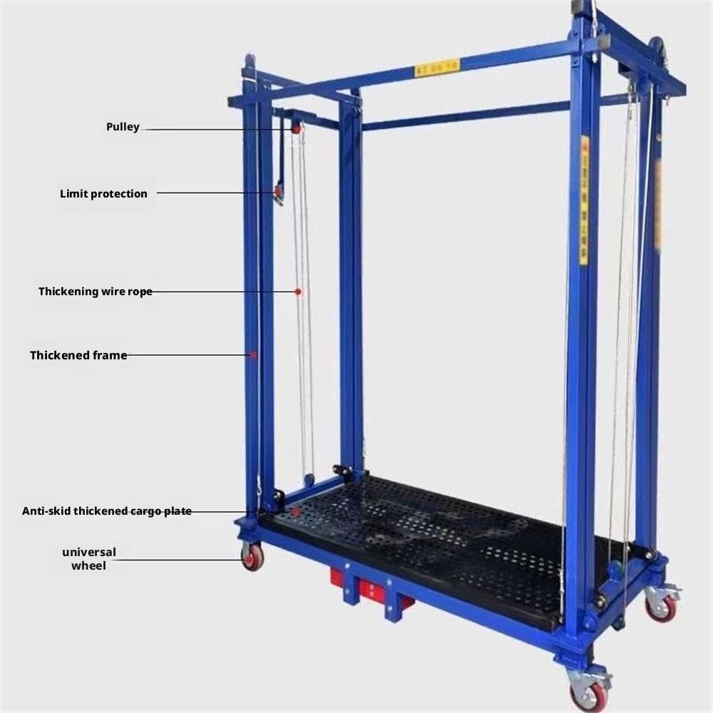 rusztowanie elektryczne Rusztowanie elektryczne o udźwigu 300 kg, mobilne, składane, do użytku na placu budowy ciężkie(1.5M)