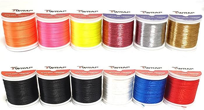 Lot of 12ea Rod Wrapping Thread Best Selection (JK012) for Fishing Rod Building and Repair