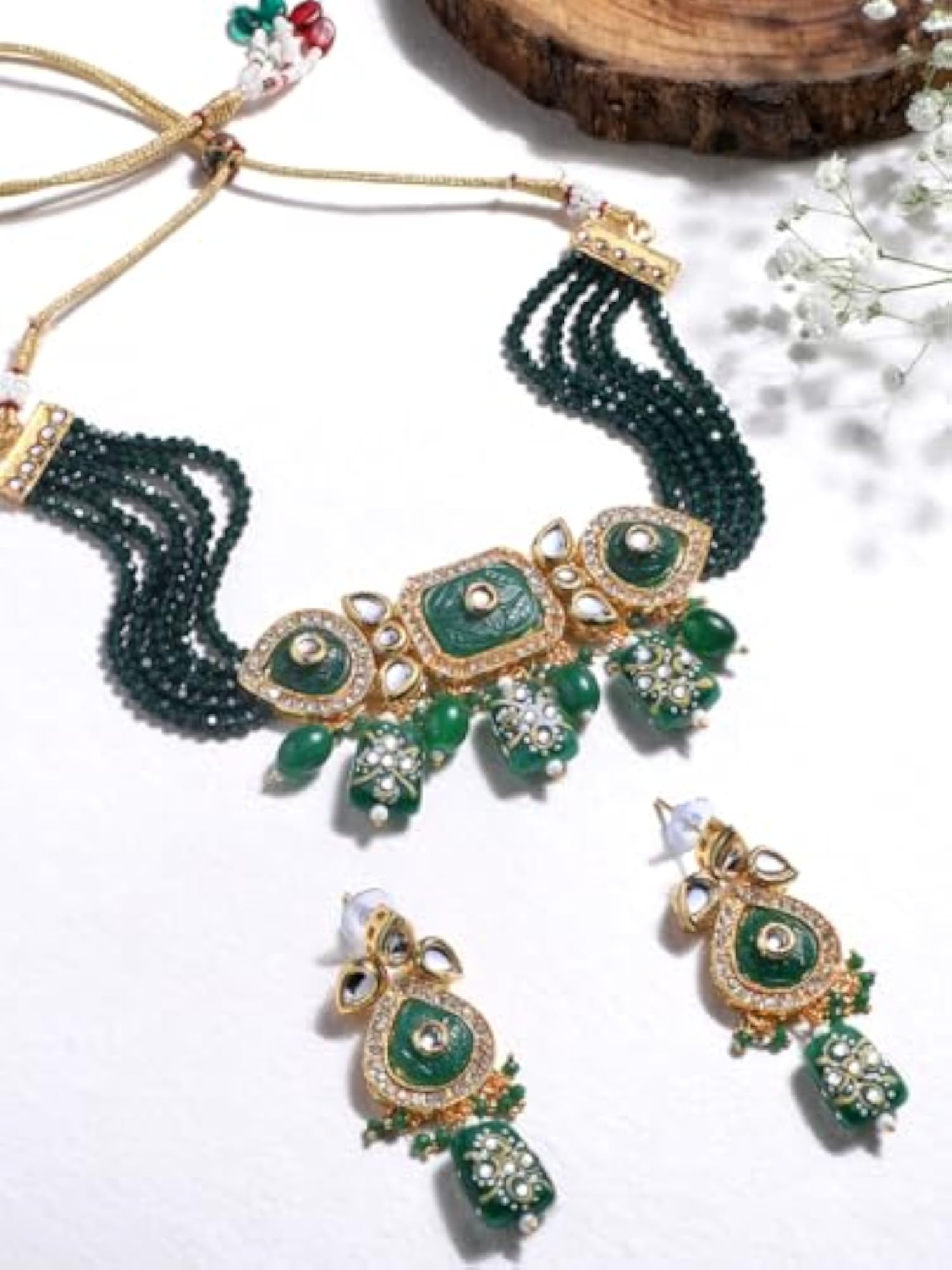 Elegant Kundan Bridal Jewelry Set