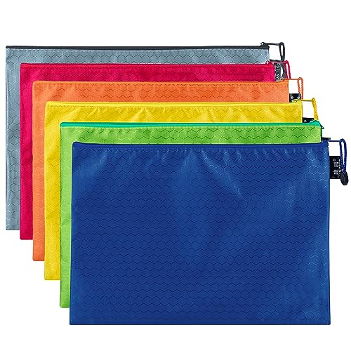 24 A4 Dokumententaschen Mit Reißverschluss - Wasserdichte PVC Taschen In 12 Farben