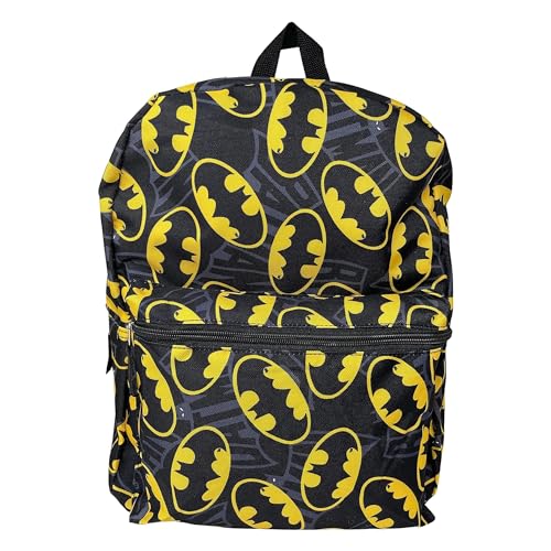 Fast Forward Mochila Batman de 40,6 cm com estampa total, Multicolorido, One Size, Moderna, personalizada