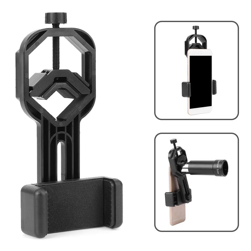 Adapter do Fotografii Telefonu Komórkowego, Uchwyt Adaptera do Telefonu Teleskopowego, Uchwyt Adaptera do Telefonu Komórkowego Kompatybilny z Lornetkami, Lunetami, Teleskopami itp.