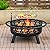 Florise 36 Inch Fire Pit, Outdoor Wood Burning Firepit with Removable Grill & Poker, Heavy Duty Metal Round Fireplace,2 in 1 Large Bonfire for Outside,BBQ,Yard,Patio