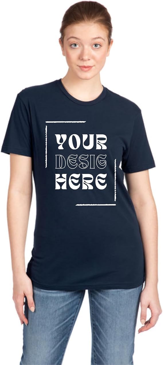 Apparel Lab Custom T Shirts for Men/Women Personalized T-Shirt with Front Back Image/Text Customization. Perfect Custom Shirt