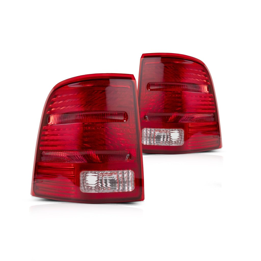 For 2002-2005 Ford Explorer Pair Rear Tail Lights Driver and Passenger Side Assembly Unit | FO2800159 FO2801159-replaces 1L2Z 13405-AA 1L2Z 13404-AA