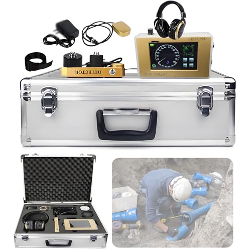 Underground Leakage Detection Equipment - 4 m Deep,Noise Cancelling & 6 Speed Frequency Adjustment,Touch Screen Control