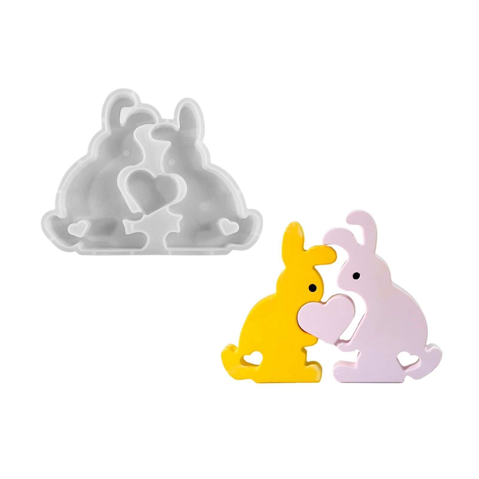 Tsophreniq Rabbits Molds Castings Molds Silicone Plasters Easters Ornament Making Rabbits Silicone