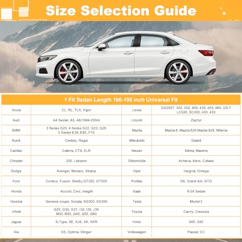 Image of GUNHYI 16 Layers Car Cover Waterproof All Weather, Heavy Duty Outdoor Car Cover Universal Fit Sedan Toyota Camry, Tesla Model 3, Lincoln MKZ, Nissan Altima, Kia K5 /Stinger, Hyundai Sonata etc.
