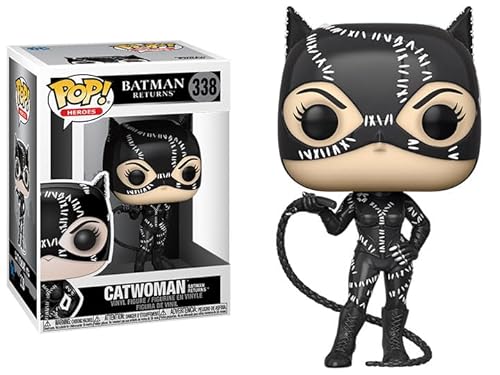 Funko Batman Villains + Pop Protector: DC Comics Pop! Movies Vinyl Figure (Bundled with ToyBop Brand Box Protector Collector Case) (Catwoman Batman Returns)