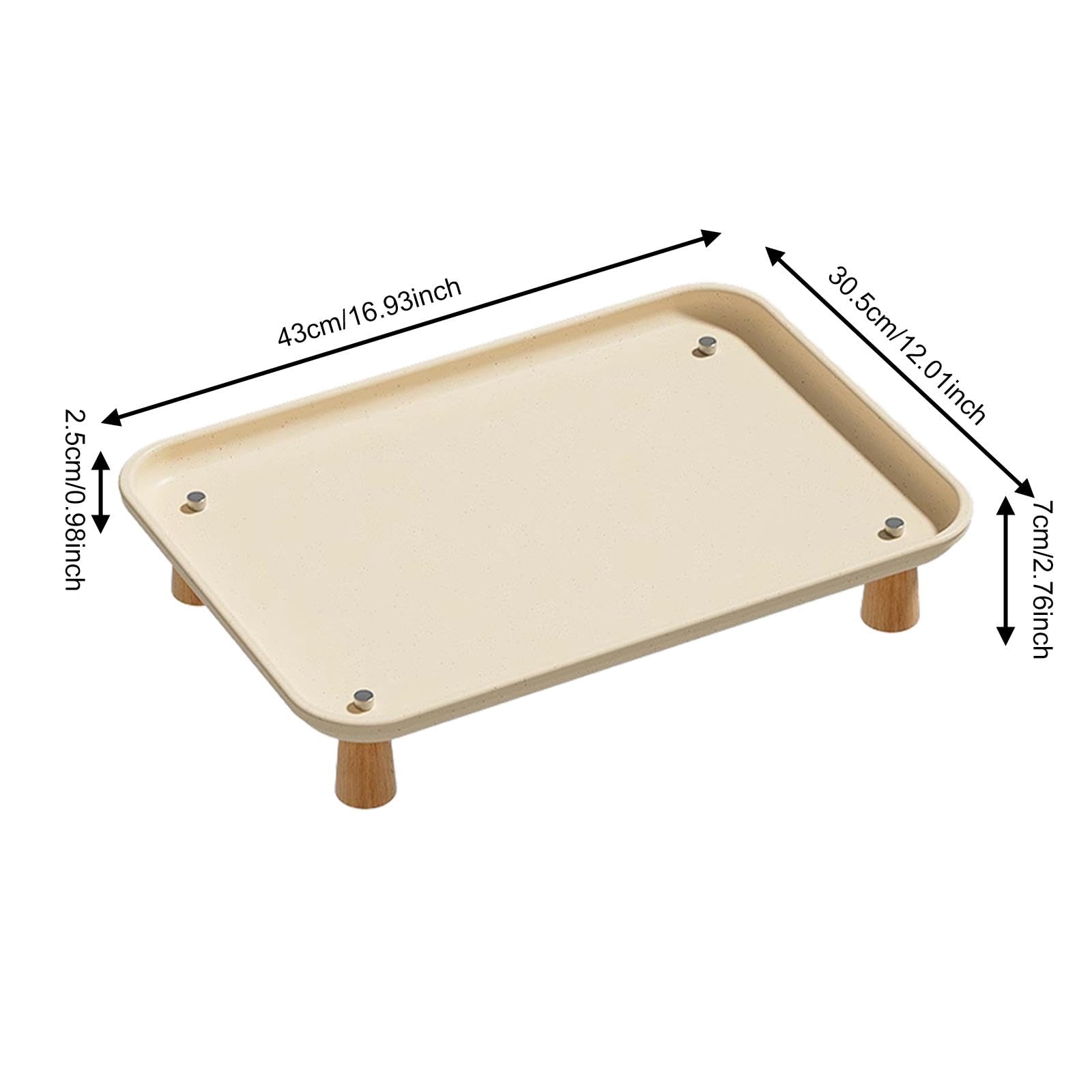 Supporto Rialzato Ciotola per Gatti Dispenser Cibo Animali Mensola Elevata Portaciotole Alzato Struttura Stabile in Legno E Metallo Adatto per, Bianco