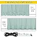 NICETOWN 2 Panels Weighted Outdoor Curtains for Patio Waterproof, Thermal Top & Bottom Grommet & Back Tab Wind-Break Drapes Light & Cold Block Privacy for Pergola with Rope, W52 x L95, Aqua Blue