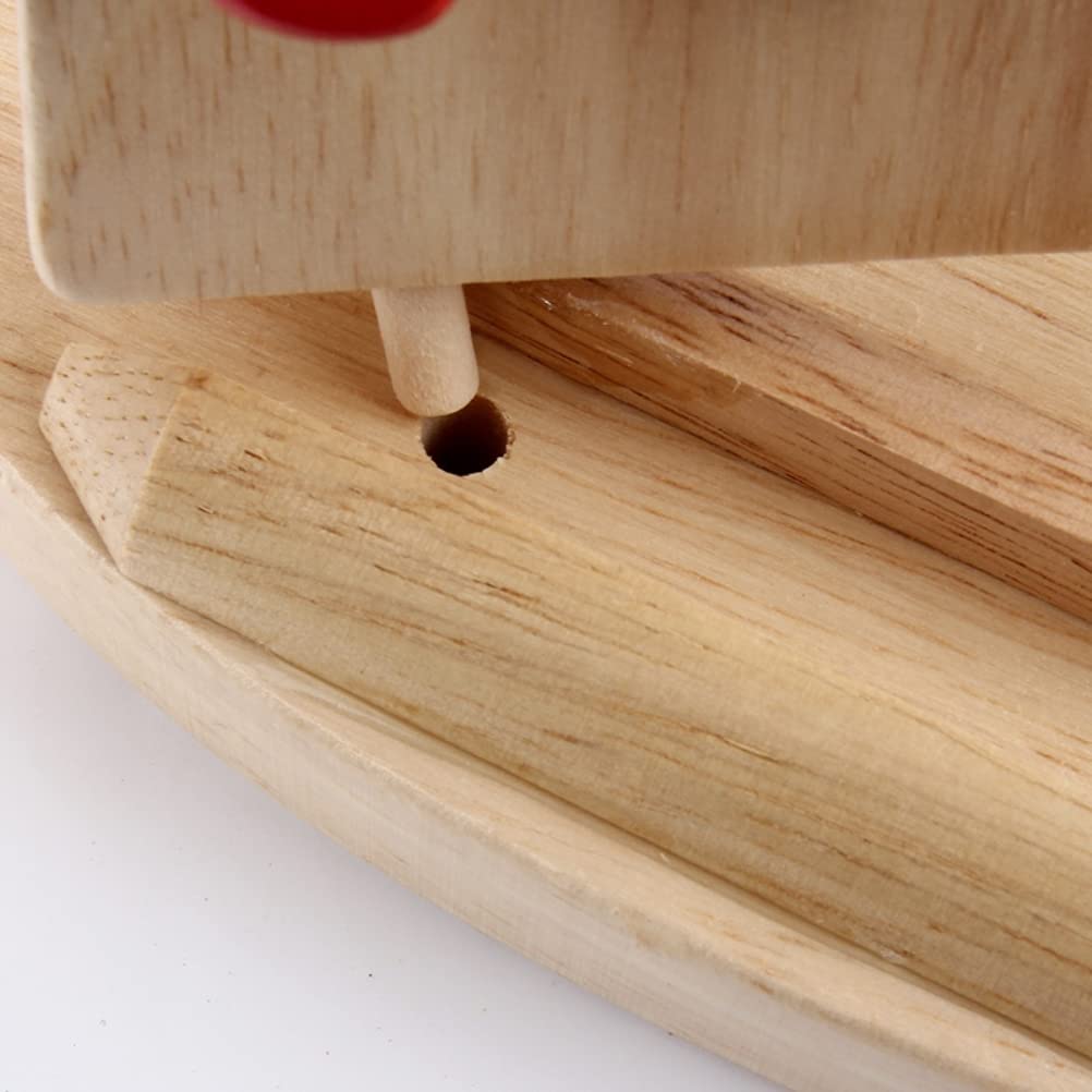 Balanza de Juguete de Madera, Balanza de Aprendizaje de Matemáticas, Regalo de Educación Temprana para Niños, Juguete de Pesaje DIY para Niños