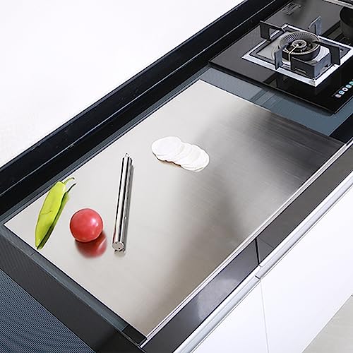 Lybunair Acryl Schneidebrett 34x25cm - Rutschfeste Arbeitsplatte Mit Gegenlippe Spülmaschinenfest