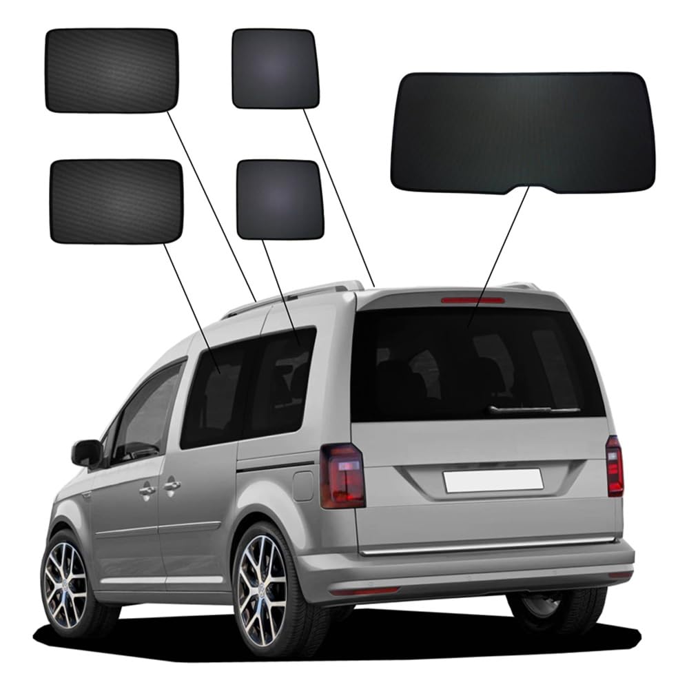 Sicht- & Sonnenschutz kompatibel mit Volkswagen Caddy IV Variant 5-türer 2015-2020 (mit Heckklappe)