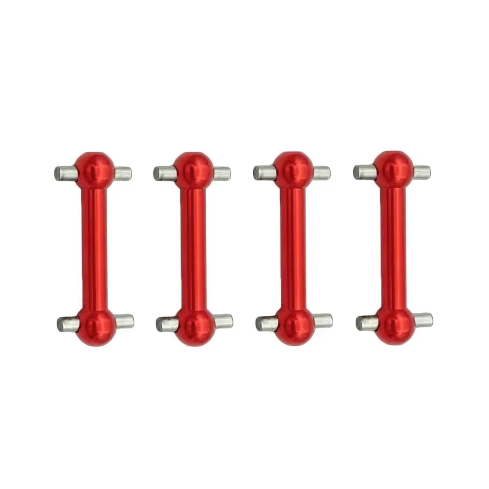 Dla Tamiya Dla TT01 Dla TT02 TT01D TT01E TA04 1/10 4 Części Metalowe Do Wału Skrzyni Biegowej Dla Universal CVD Dogbone Samochód RC Części Do Naprawy Części (Red)