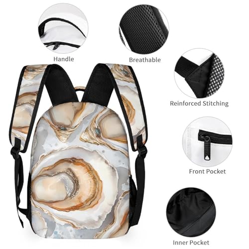 Oysters 3 PCS Backpack Set Casual Daypack with Insulated Lunch Bag & Pencil Case3