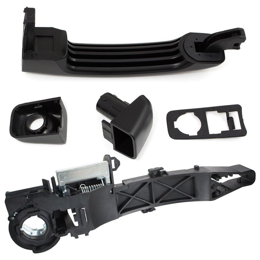 Compatible avec Renault Trafic III 14-20 Poignée de porte extérieure + mécanisme de support Poignée de porte pour portes avant gauche/portes coulissantes droites/portes arrière 2 pièces