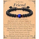 ACOGVN Gifts for Male Friends, Friend Gifts for Men Boys Guy Him, Best Friend Beaded Bracelet Gift, Birthday Christmas Fathers Stocking Stuffers Gift Ideas for Best Friend