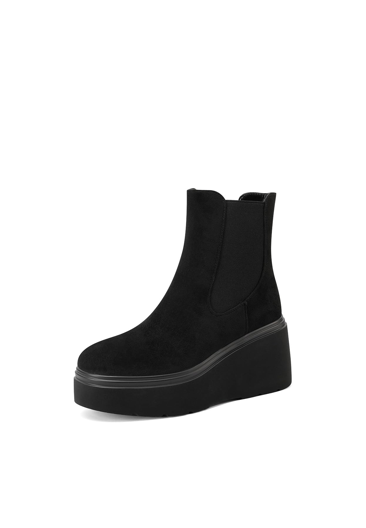 QUEEN HELENA Stivali Chelsea Platform Stivaletti con Zeppa Donna X31-129