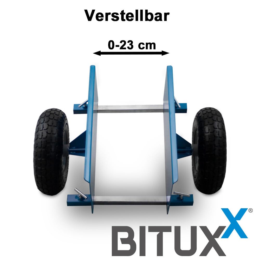 Bituxx Plattenroller Plattenklemmwagen Plattenkarren Transportwagen Plattenwagen Transporthilfe Trockenbau Rollwagen bis 275Kg