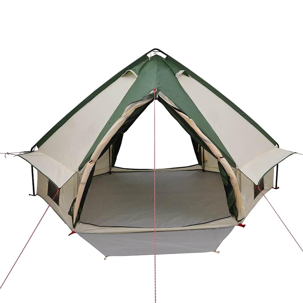 Genérico Tienda Tipi con Techo Verde y Gris 490 x 410 x 210 cm,Deportes,Actividades al Aire Libre,Camping y Senderismo,Tiendas de campaña-42004074