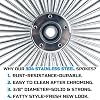 FatFlex Spoke 21 x 3.5 Front Wheel - Single Disc Non-ABS Compatible with 2008-Up Harley Softail & Harley Dyna Custom Wheels