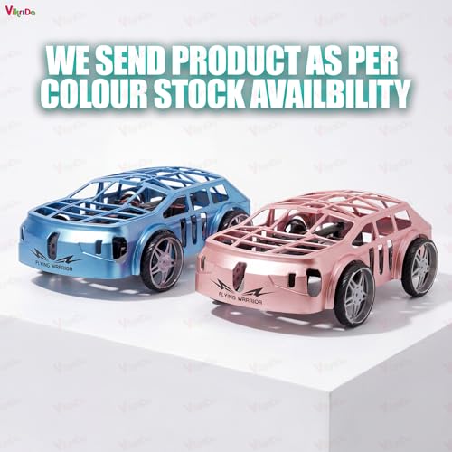 Image of VikriDA 2-in-1 Land & Air RC Flying Car Toy, 2.4G Remote Control Drone Car with One-Key Takeoff & Landing, Dual Mode RC Vehicle for Kids Boys Girls - Multicolor