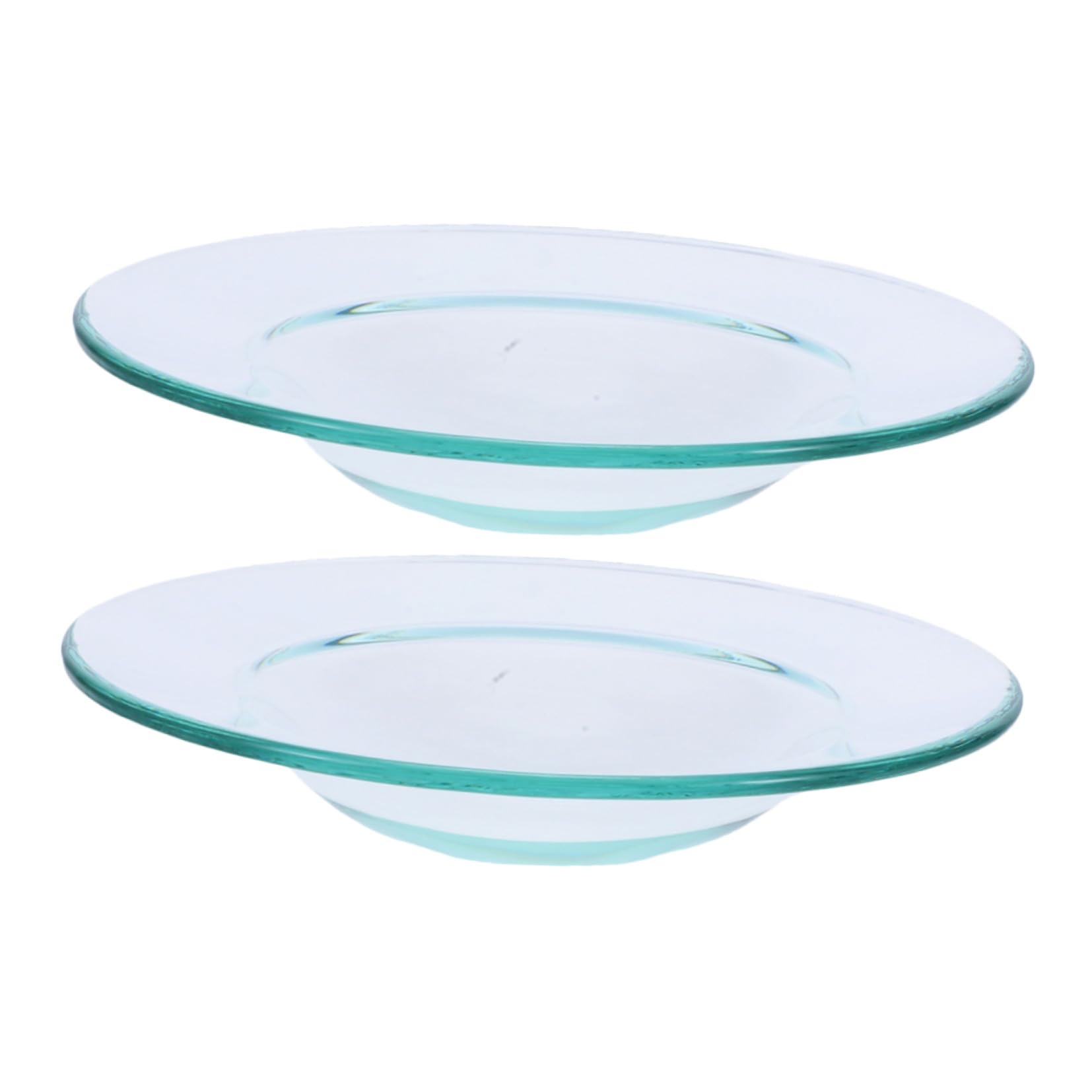 Plato calentador de cera Zerodeko de vidrio, pack de 2 repuestos de 11.5cm para quemador de aromas