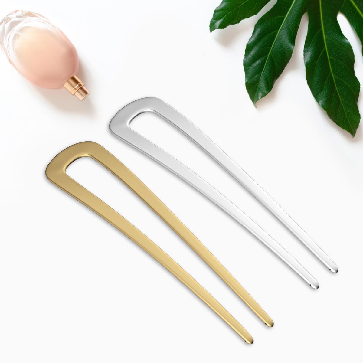 Lot De 4 Épingles à Cheveux Françaises En Acétate - Élégantes, Colorées Et Sans Dommages